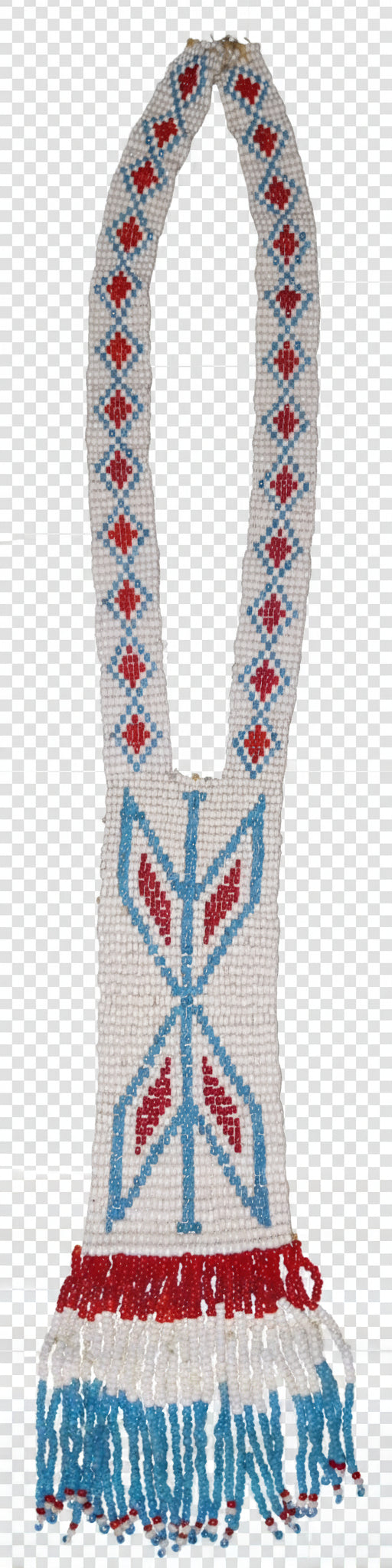 Handmade Plains Beaded Necklace | Mid-Century Native Style