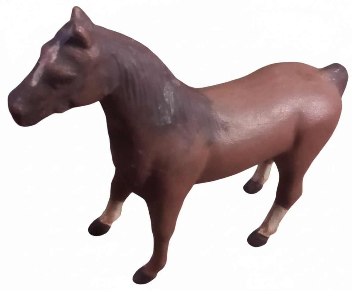 Antique American Cast Iron Horse Paperweight - Hubley/Kenton Style - Early 20th Century Farm Animal