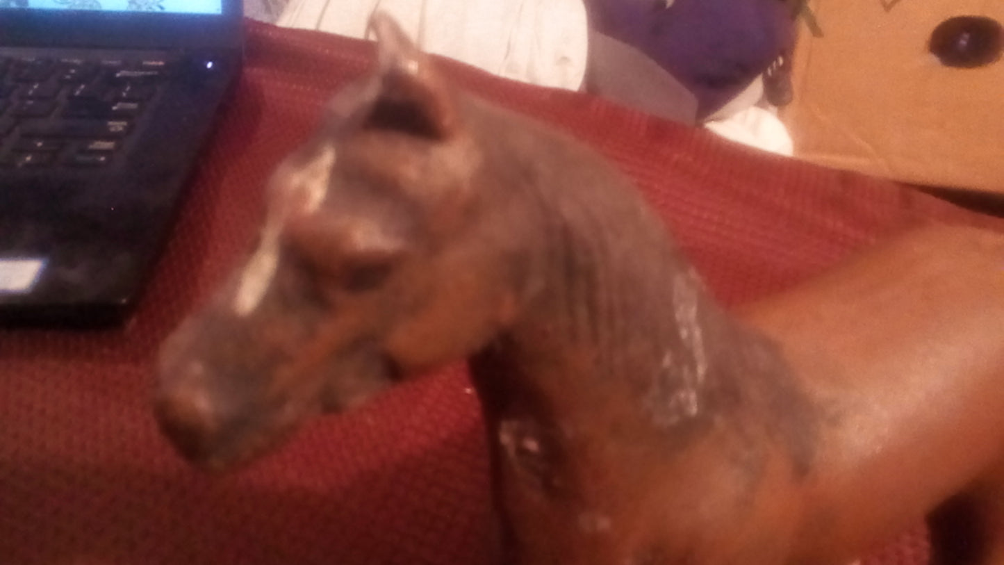 Antique American Cast Iron Horse Paperweight - Hubley/Kenton Style - Early 20th Century Farm Animal