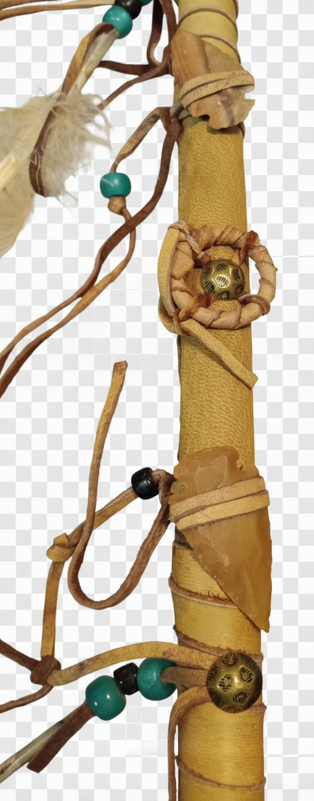 Authentic Navajo Art: Handcrafted Spirit Rattle by Geraldine Johnson (Census #409849) - Native American Collectible