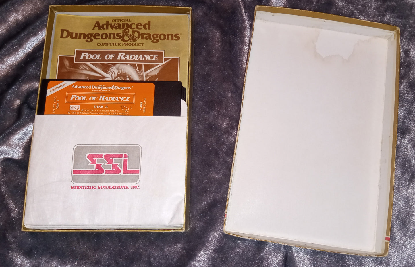 Commodore 64/128 – Curse of the Azure Bonds (SSI AD&D, 1989) – Complete Box Set