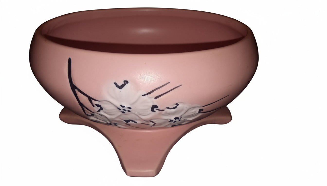 Nice Large Vintage 1950's-60's Pink Rose McCoy Vase (Set Of 2)