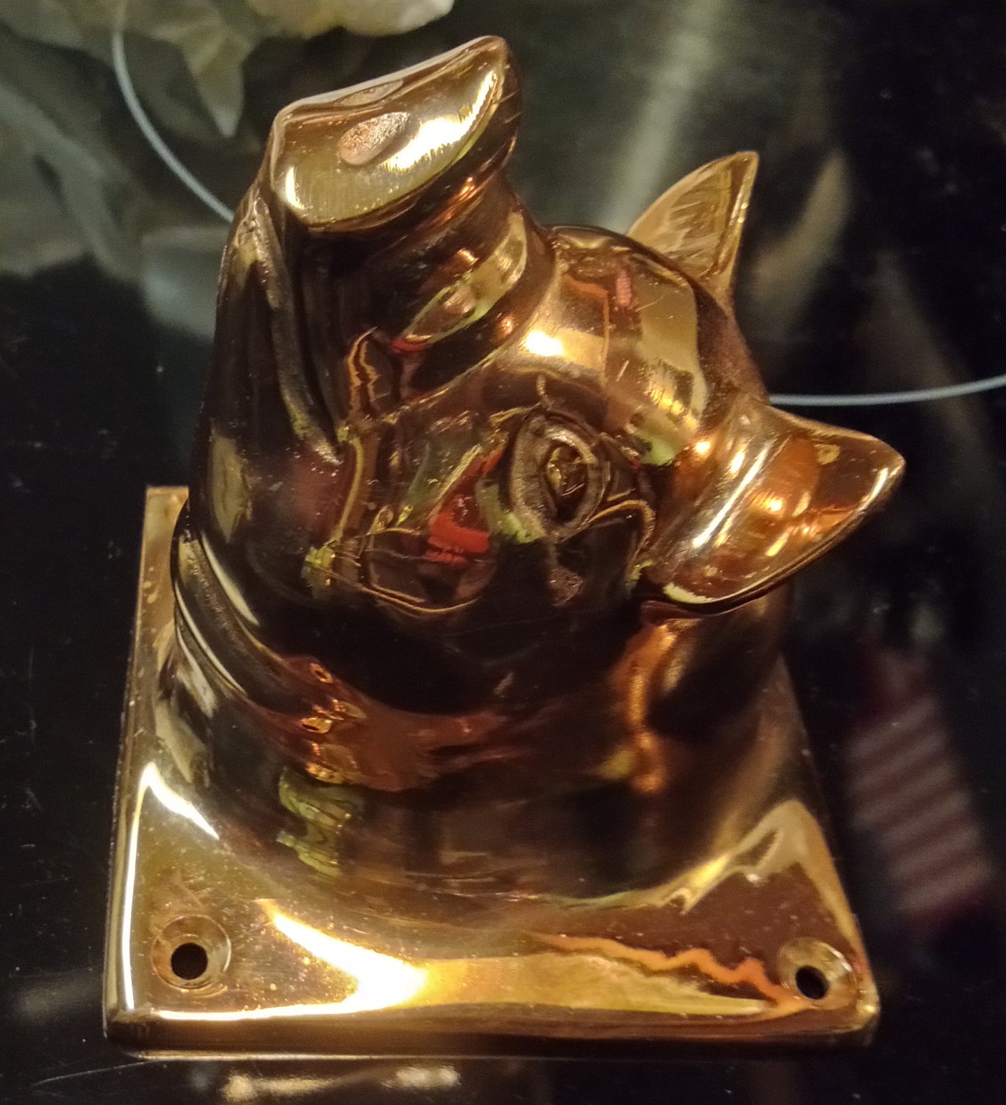 Vintage Solid Copper Pig Head Coat Hook | Farmhouse Nursery Decor | Heirloom Quality Wall Hanger