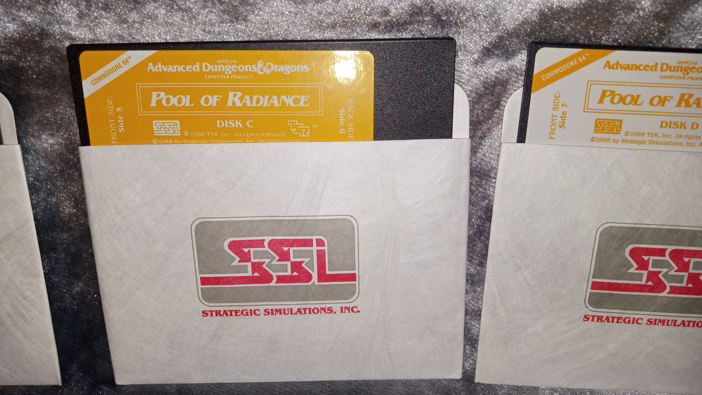 Commodore 64/128 – Curse of the Azure Bonds (SSI AD&D, 1989) – Complete Box Set