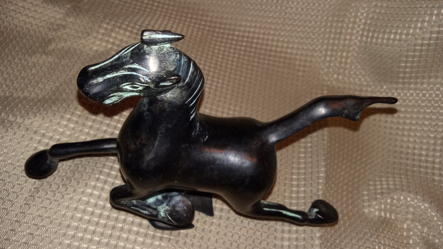 SOLID BRONZE Flying Horse of Gansu Statue | Han Dynasty Style Equestrian Art