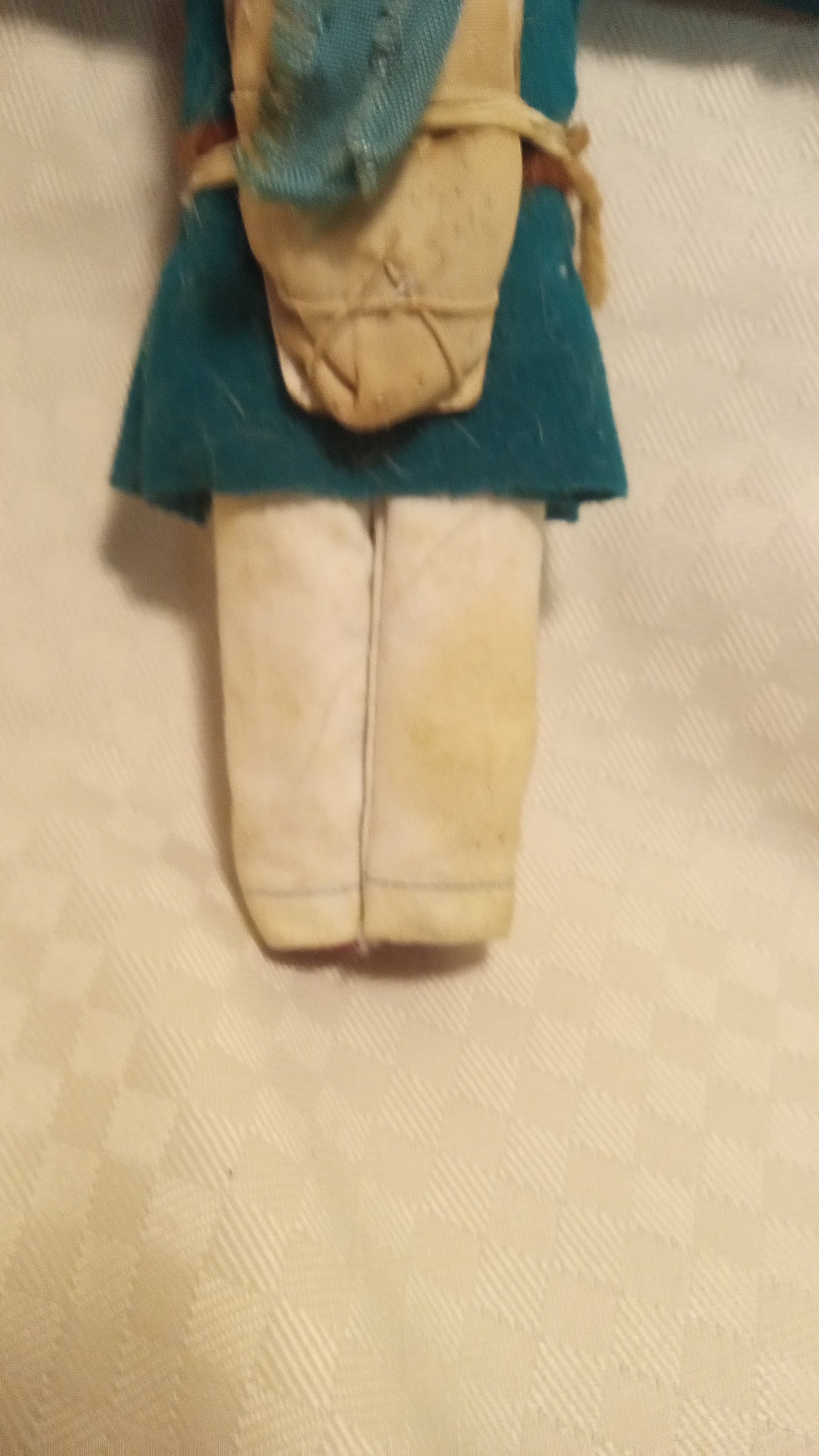 Signed TARA Vintage Native American Papoose Carrier Doll | Handmade Folk Art Figure (8")