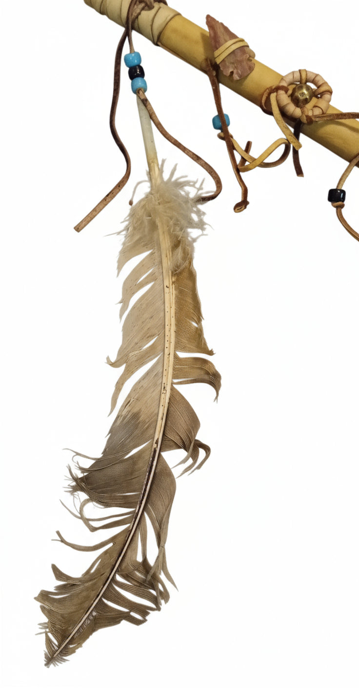 Authentic Navajo Dance Rattle by Mary Apachito (Census #103509) - Handcrafted Native American Spirit Stick