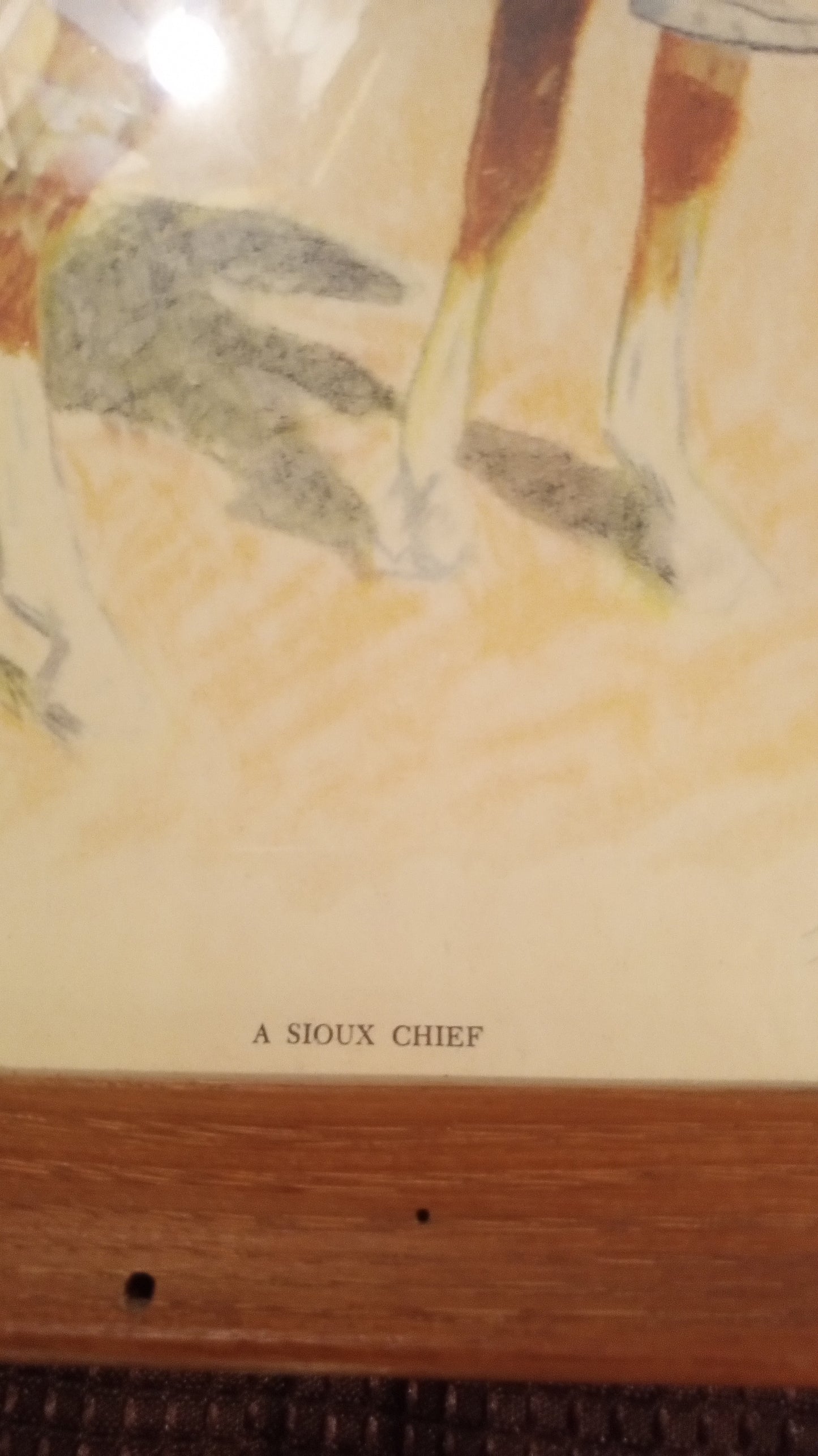 Complete Set of 3 FREDERIC REMINGTON Prints: A Sioux Chief, Arizona Cowboy, Old Ramon | Framed, Glass, Perfect Condition