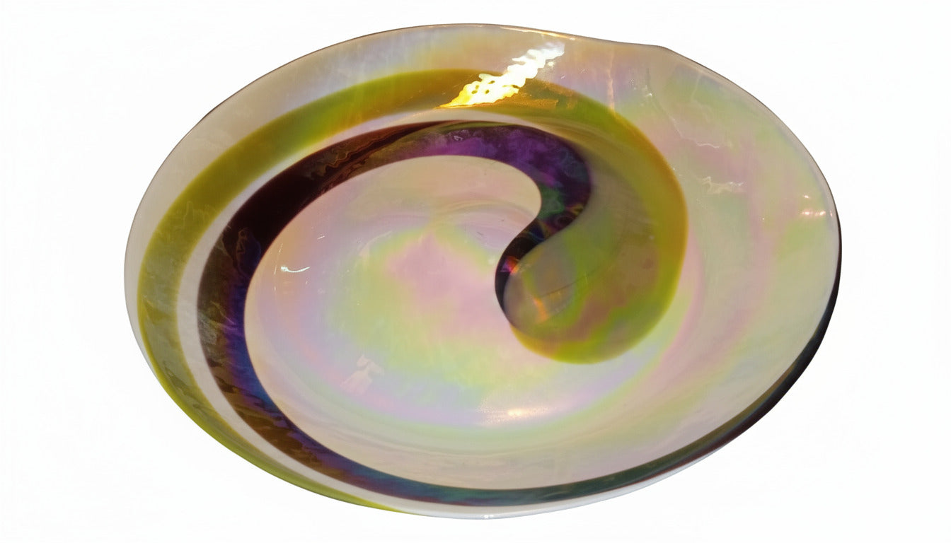 CRATE & BARREL FOSSILI SEASHELL MURANO CENTERPIECE