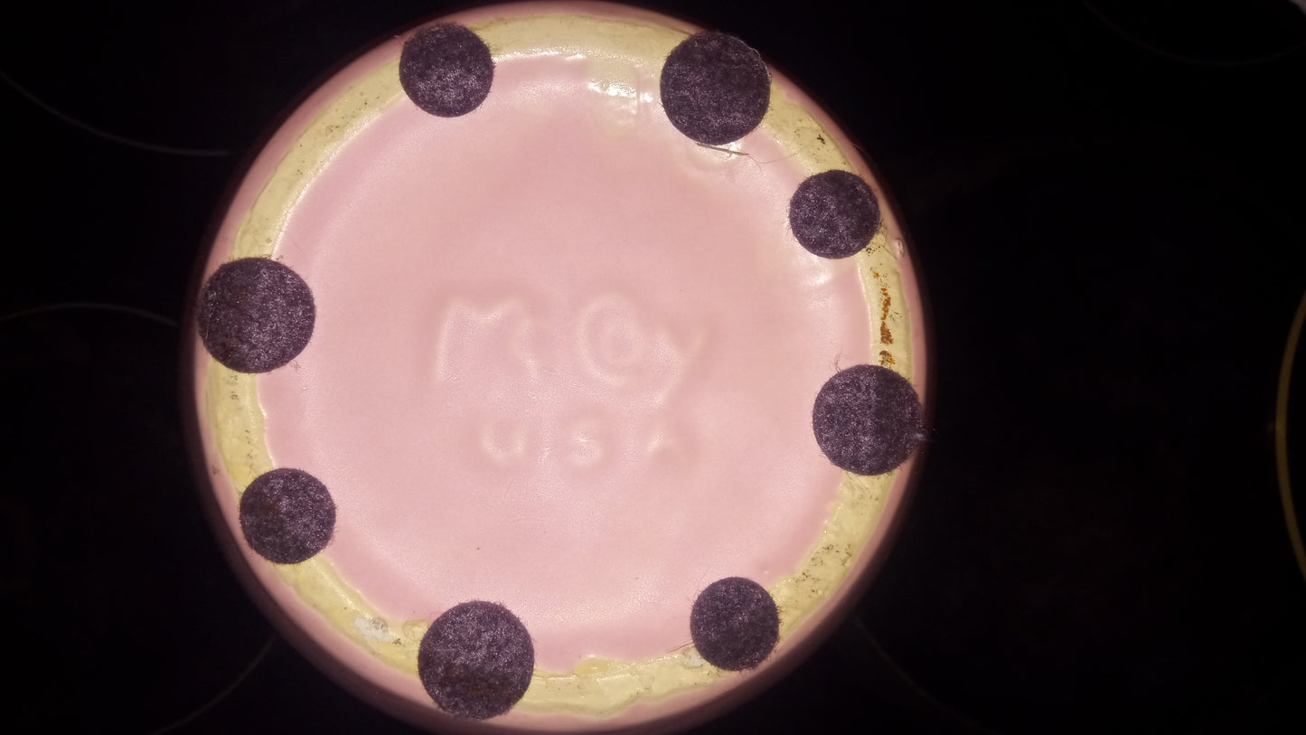 Nice Large Vintage 1950's-60's Pink Rose McCoy Vase (Set Of 2)