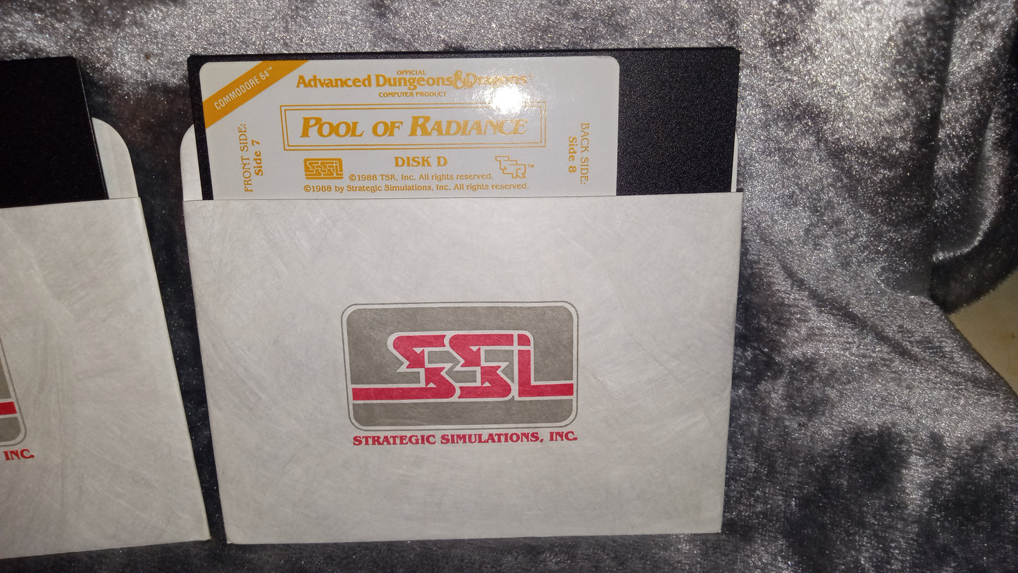 Commodore 64/128 – Curse of the Azure Bonds (SSI AD&D, 1989) – Complete Box Set