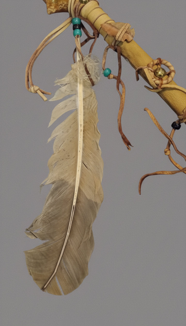 Authentic Navajo Art: Handcrafted Spirit Rattle by Geraldine Johnson (Census #409849) - Native American Collectible