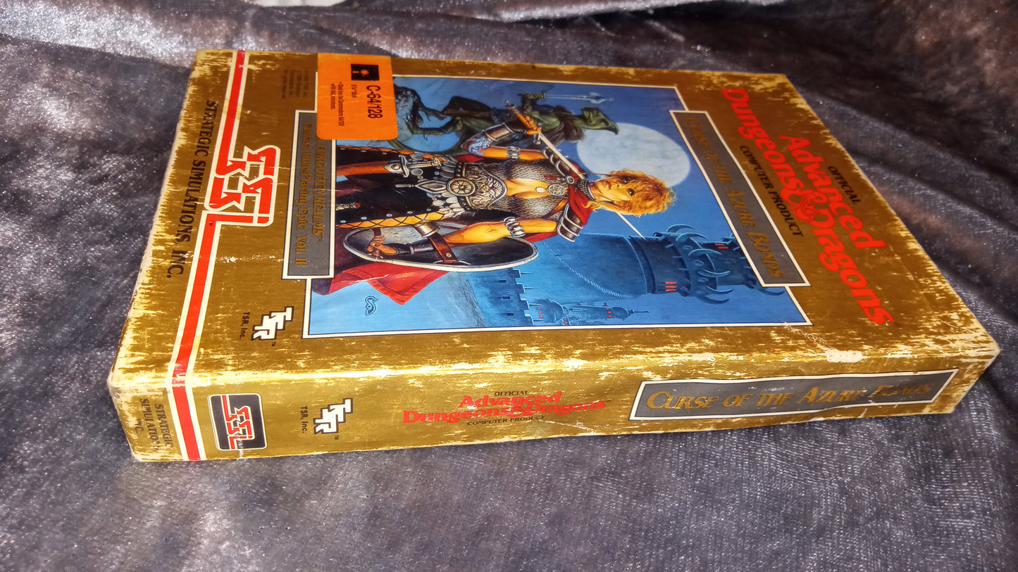 Commodore 64/128 – Curse of the Azure Bonds (SSI AD&D, 1989) – Complete Box Set