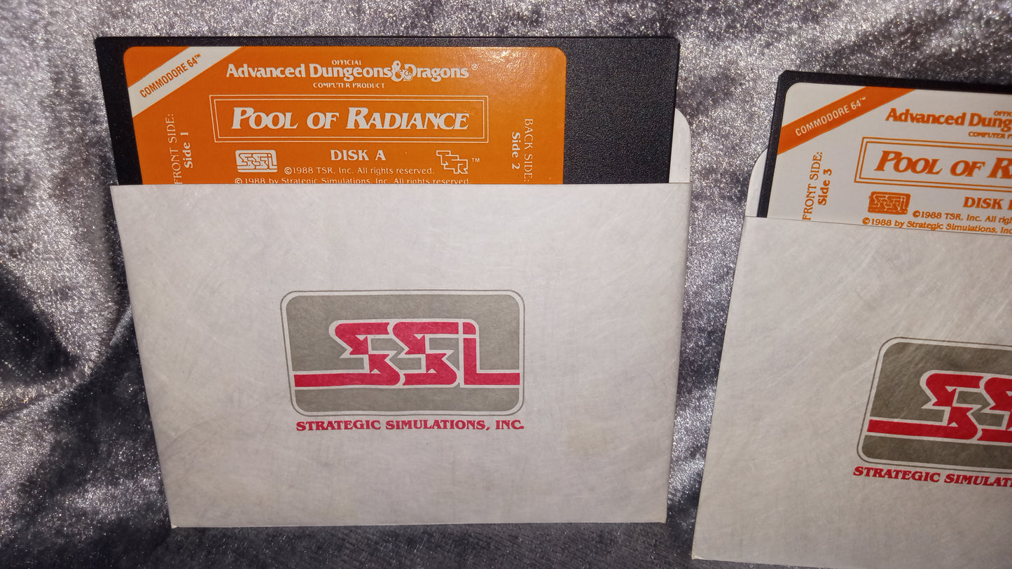 Commodore 64/128 – Curse of the Azure Bonds (SSI AD&D, 1989) – Complete Box Set