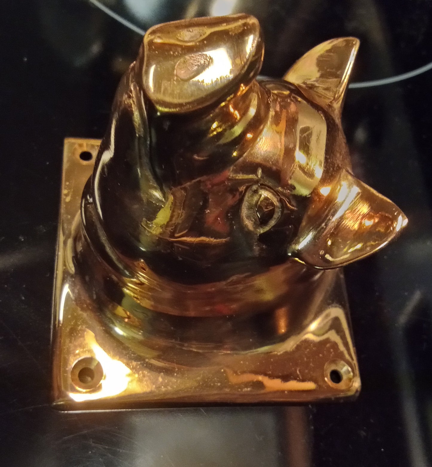 Vintage Solid Copper Pig Head Coat Hook | Farmhouse Nursery Decor | Heirloom Quality Wall Hanger