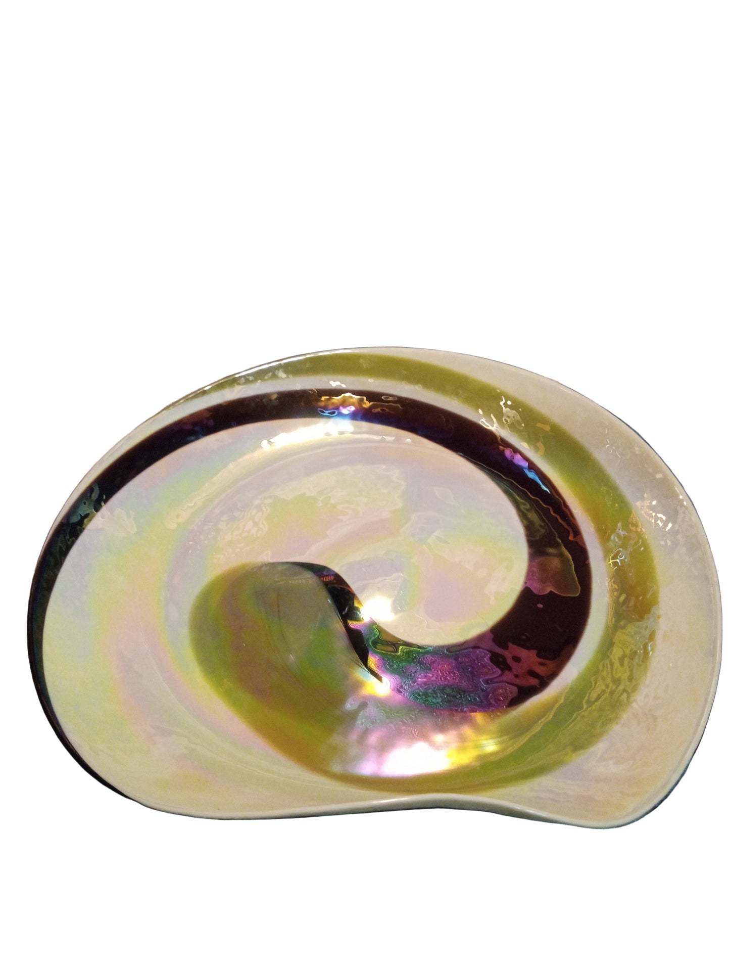 CRATE & BARREL FOSSILI SEASHELL MURANO CENTERPIECE