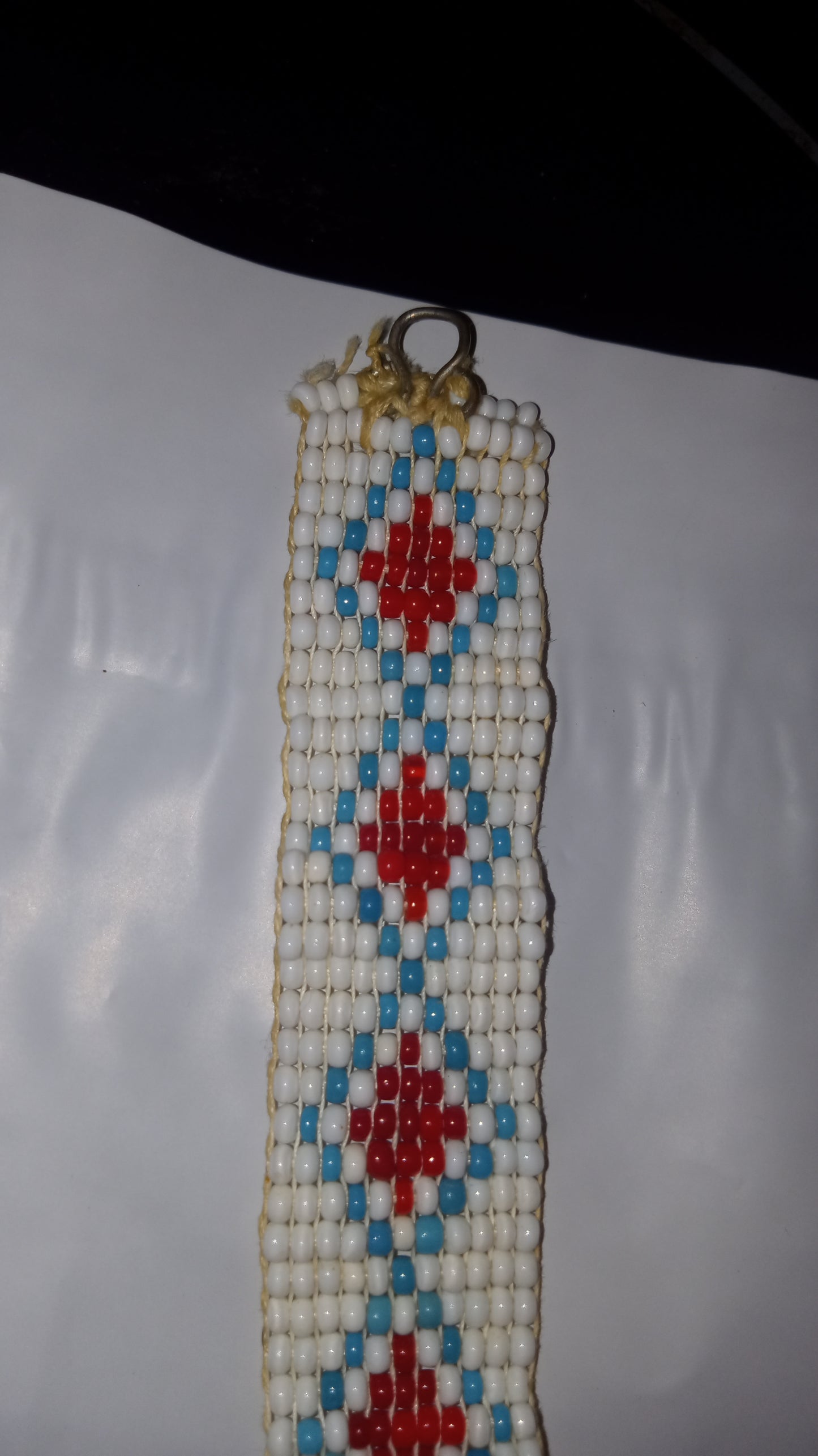 Very Nice Handmade Beaded Necklace Plains Style Estimated Era: Mid-20th Century (1950's-1990)