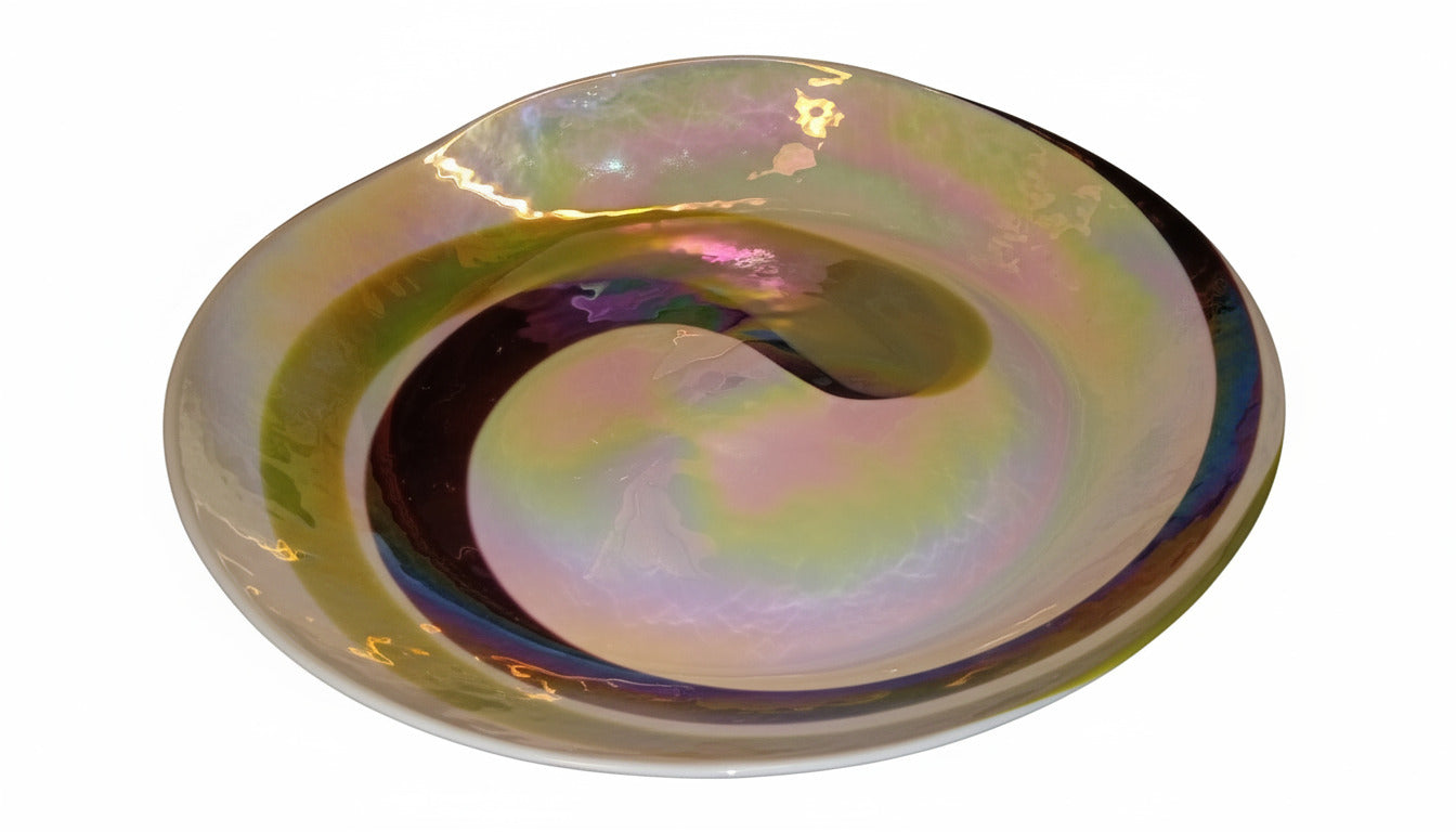 CRATE & BARREL FOSSILI SEASHELL MURANO CENTERPIECE