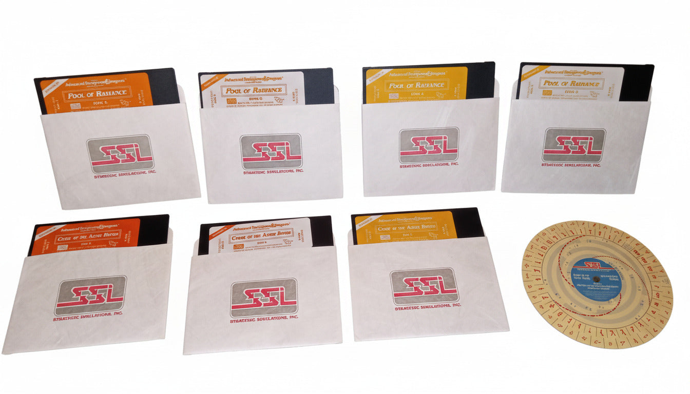 Commodore 64/128 – Curse of the Azure Bonds (SSI AD&D, 1989) – Complete Box Set