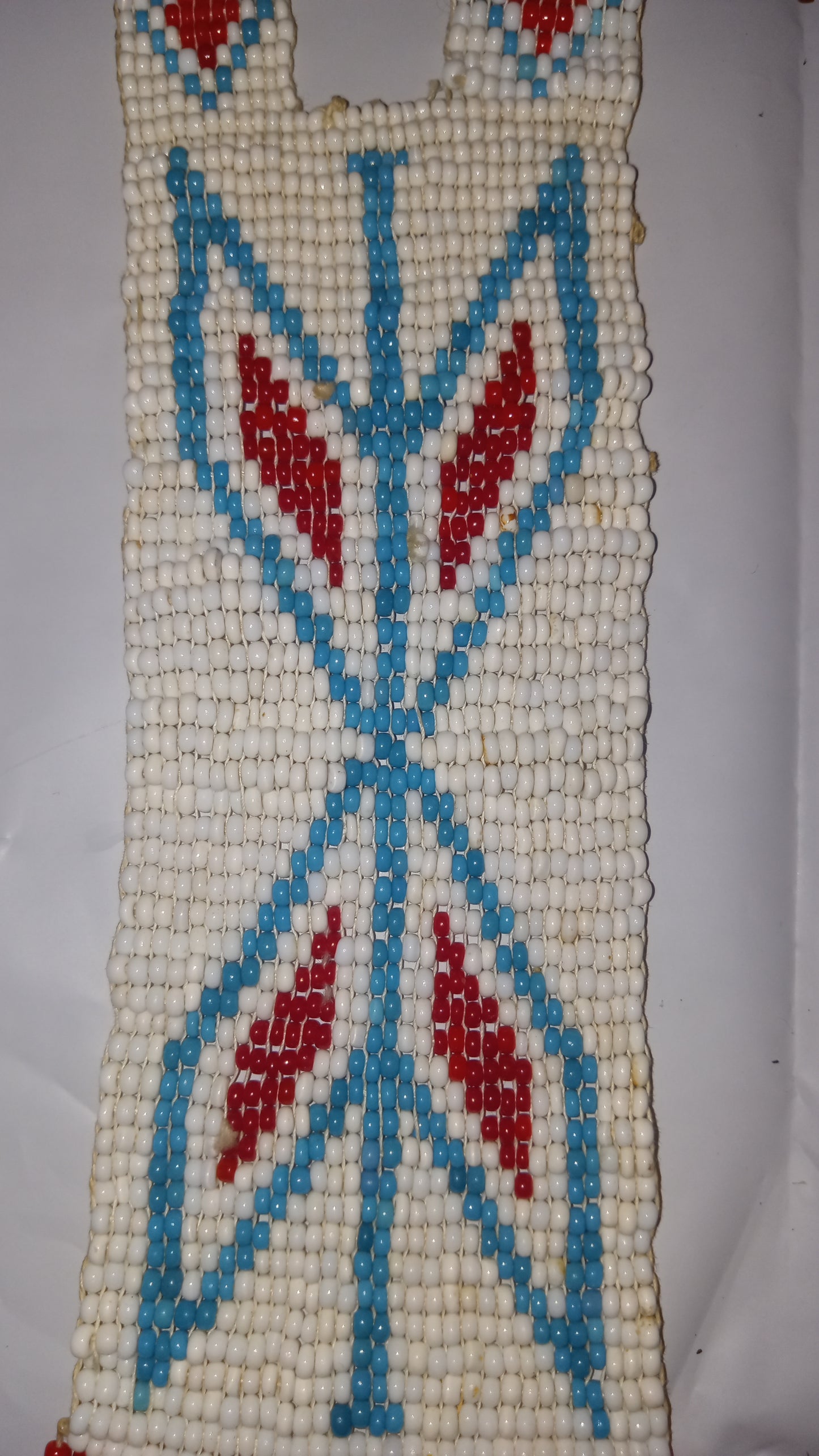 Very Nice Handmade Beaded Necklace Plains Style Estimated Era: Mid-20th Century (1950's-1990)