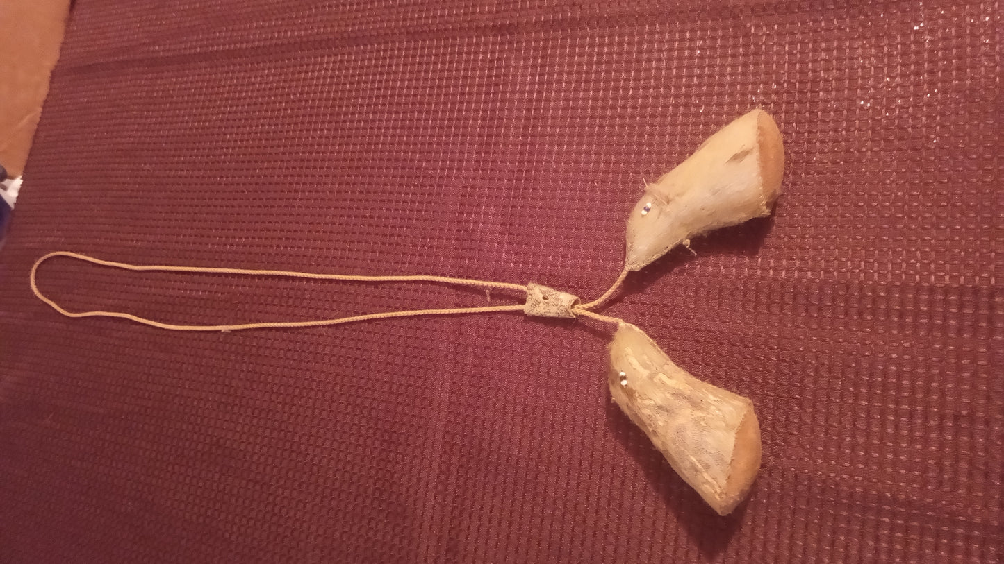 Vintage Indigenous Style Fetish Necklace | Real Fur/Hide Paw Amulet | Ceremonial Tribal Jewelry