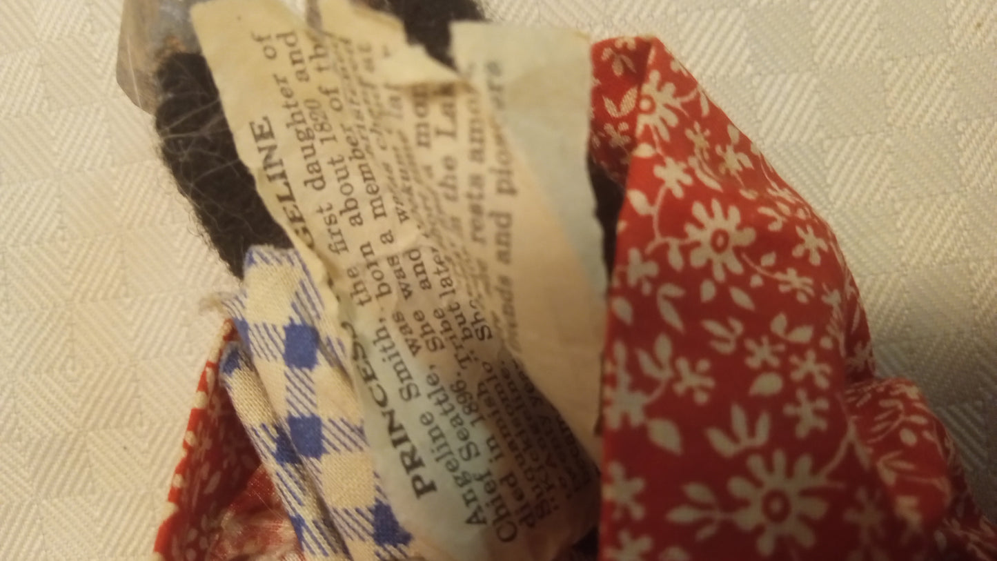 RARE Princess Angeline Doll | Chief Seattle's Daughter | Documented Native American Historical Figure (8.5")