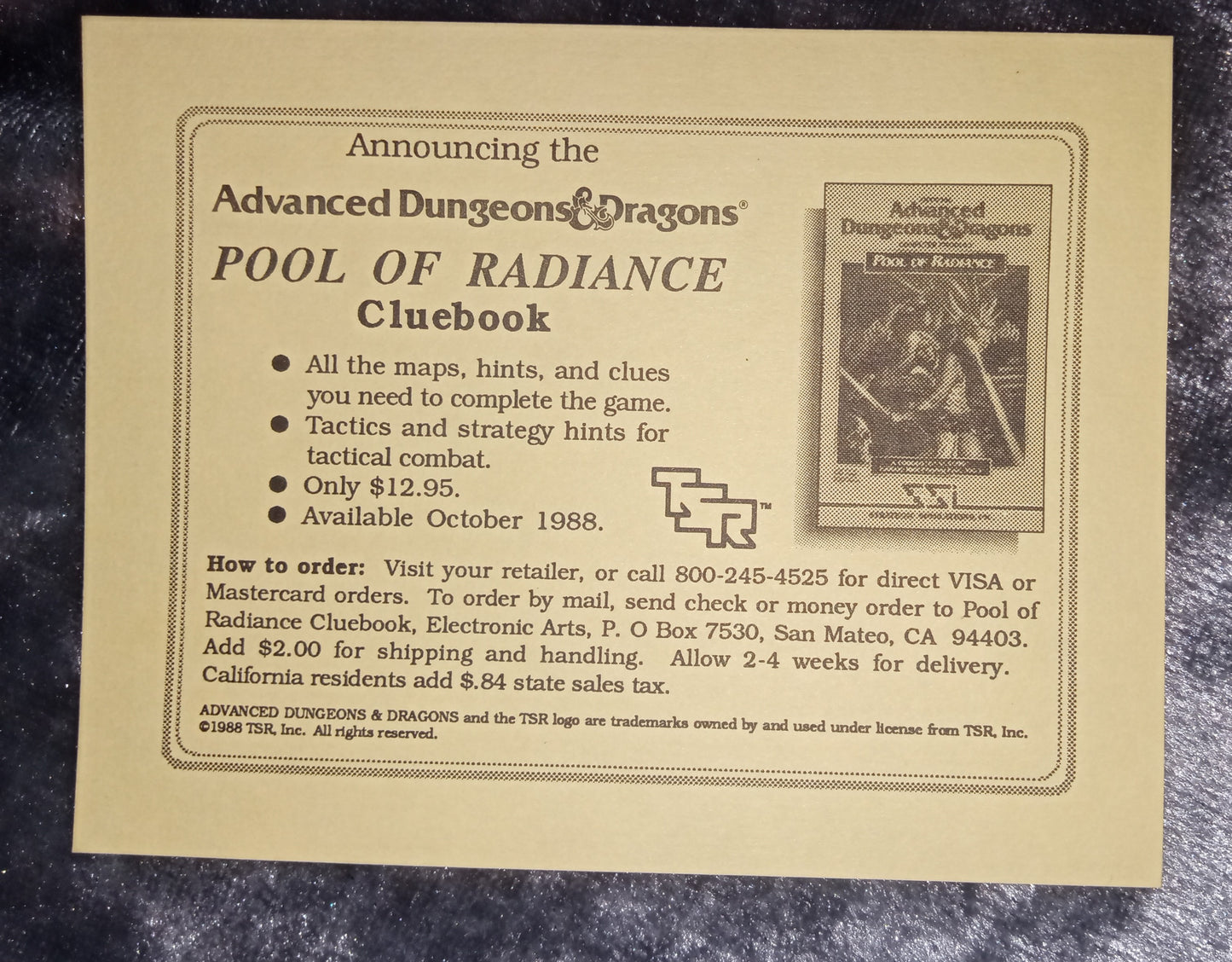 Commodore 64/128 – Curse of the Azure Bonds (SSI AD&D, 1989) – Complete Box Set