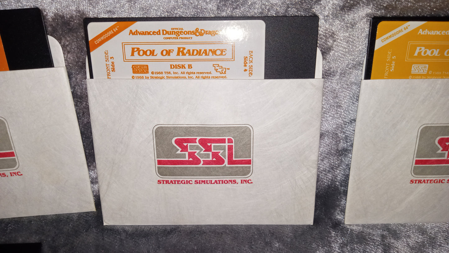 Commodore 64/128 – Curse of the Azure Bonds (SSI AD&D, 1989) – Complete Box Set