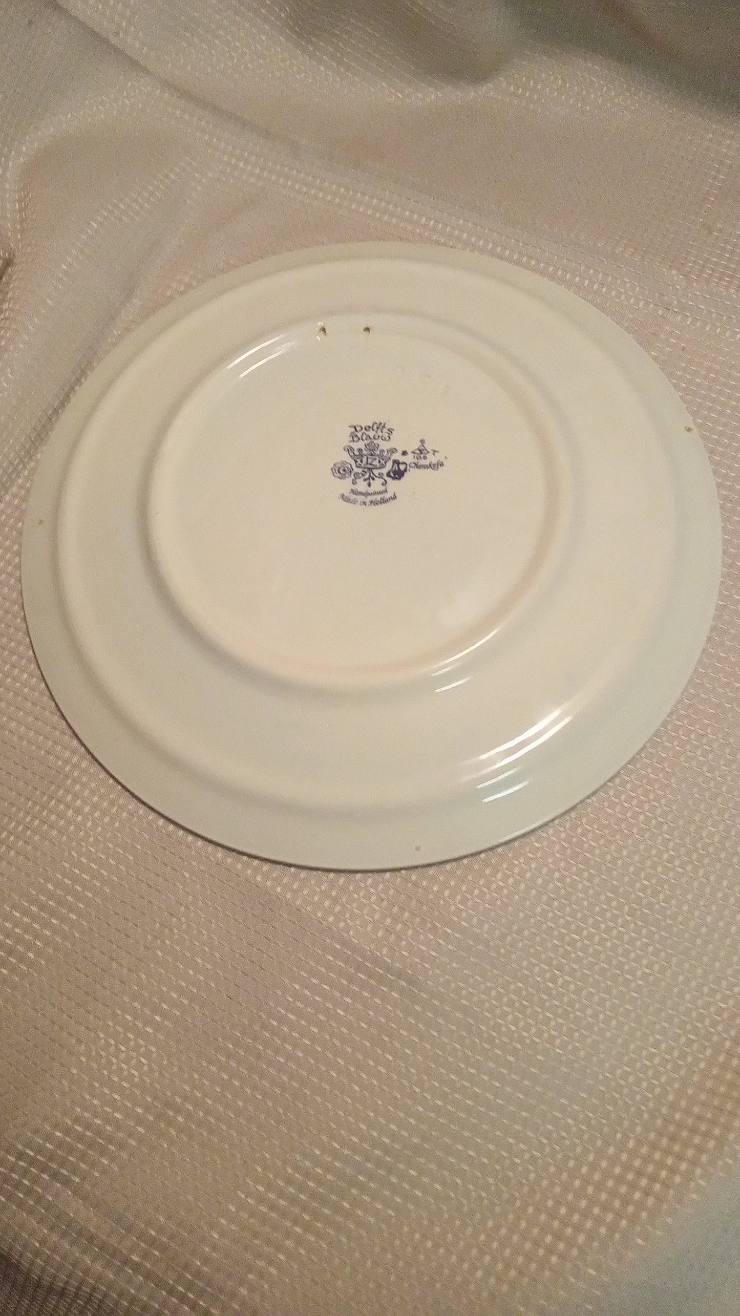 RARE Oversized 11.5" Delfts Blauw Charger Plate - Handpainted Dutch 'Merrymaking' Scene with Dancing Dog!