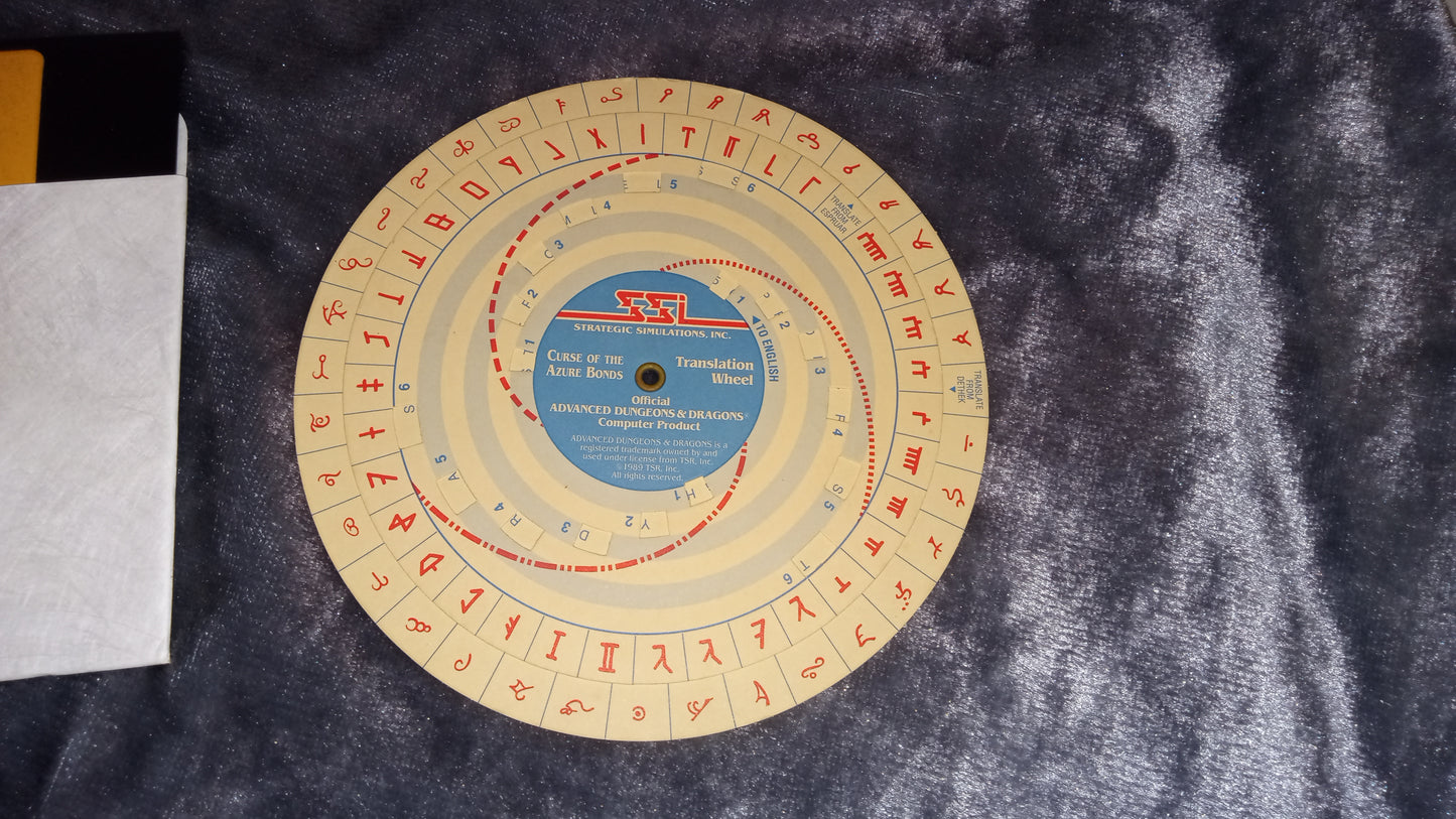 Commodore 64/128 – Curse of the Azure Bonds (SSI AD&D, 1989) – Complete Box Set