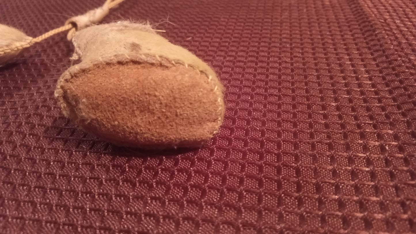 Vintage Indigenous Style Fetish Necklace | Real Fur/Hide Paw Amulet | Ceremonial Tribal Jewelry