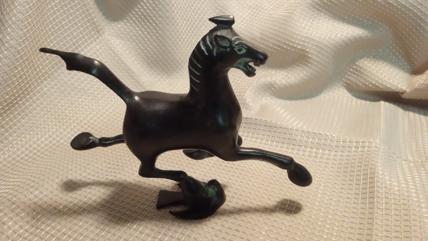 SOLID BRONZE Flying Horse of Gansu Statue | Han Dynasty Style Equestrian Art