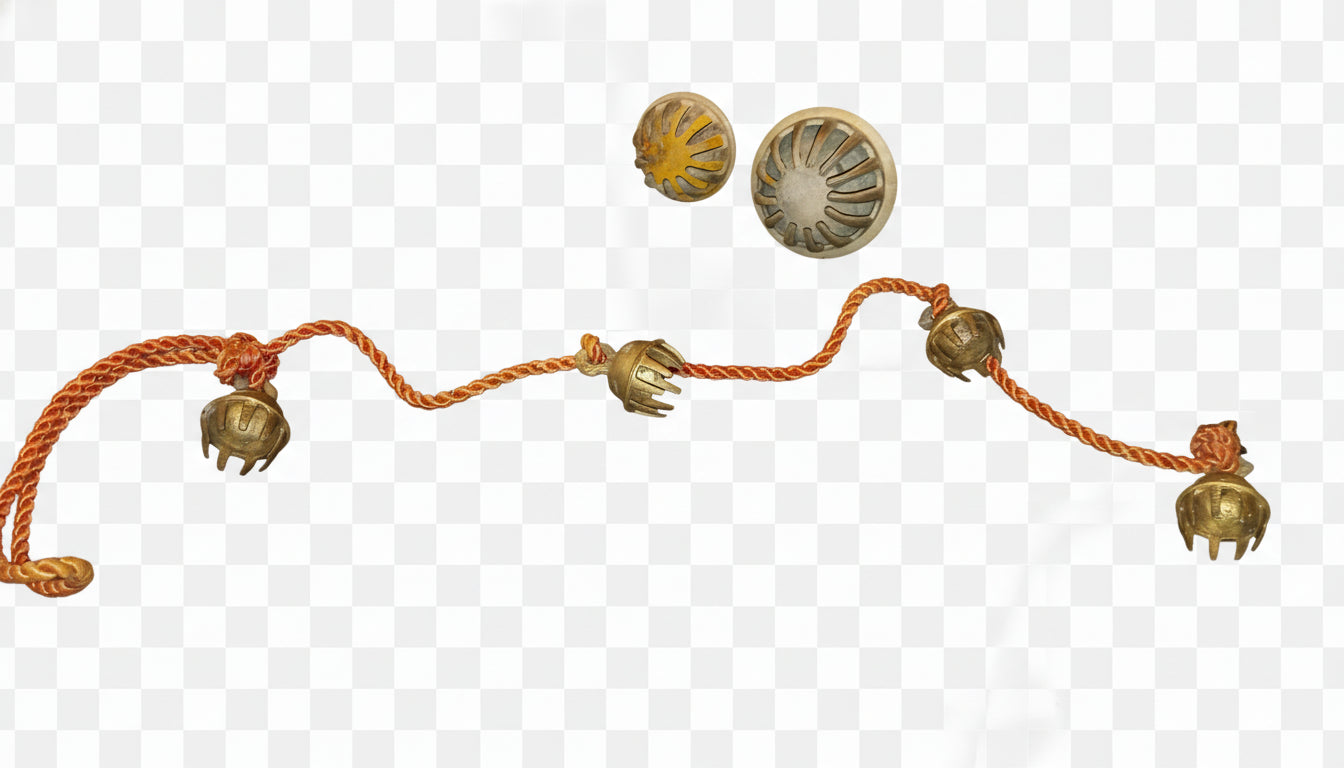 Hand-Etched Indian Brass Chimes - Bohemian Global Decor Lot