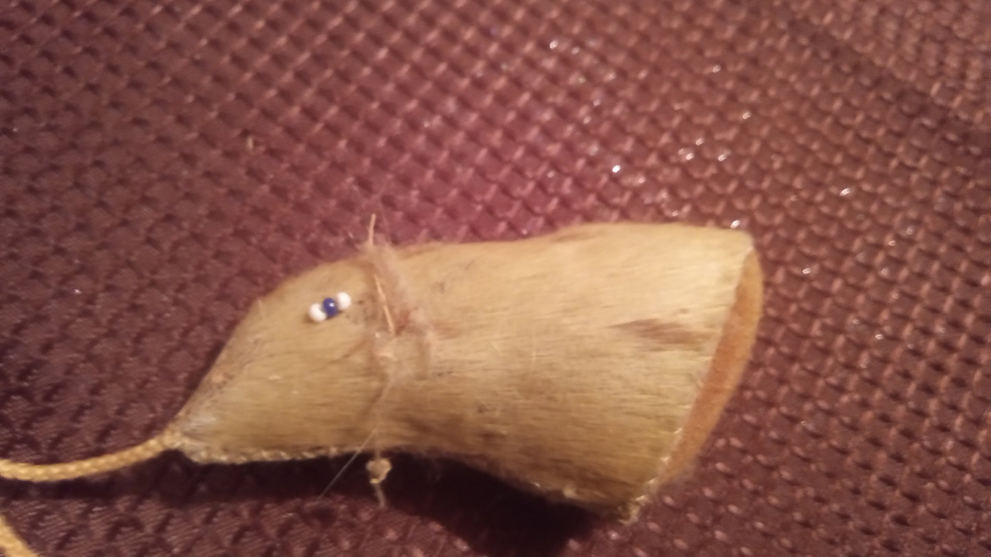 Vintage Indigenous Style Fetish Necklace | Real Fur/Hide Paw Amulet | Ceremonial Tribal Jewelry